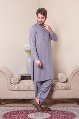 Real Image Mens Kurta Shalwar Winter Collection'2025-D-522 Grey