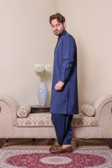 Real Image Mens Kurta Shalwar Winter Collection'2025-D-516 Blue