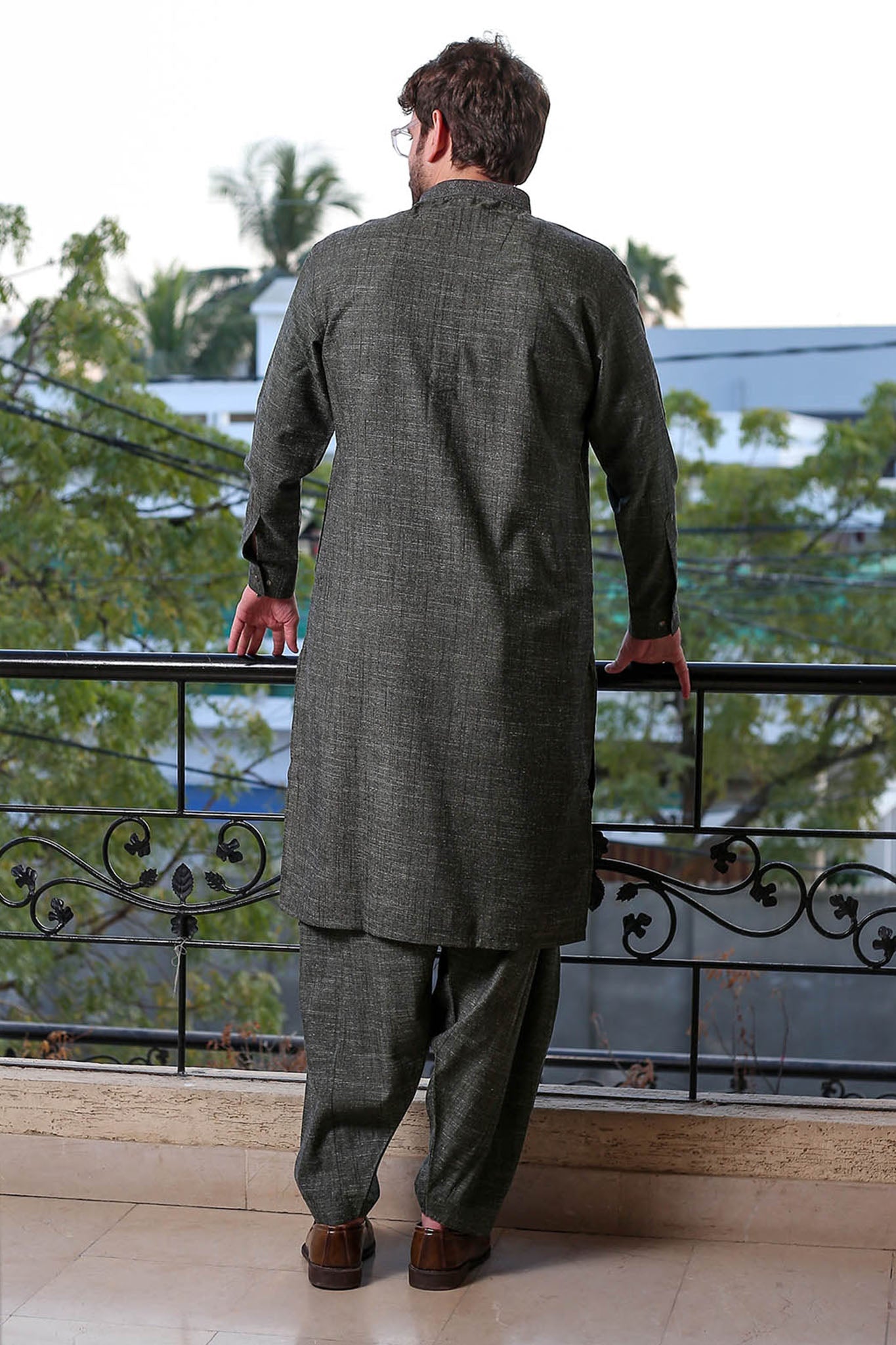 Real Image Mens Kurta Shalwar Winter Collection'2025-D-513 Grey