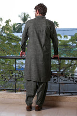 Real Image Mens Kurta Shalwar Winter Collection'2025-D-513 Grey