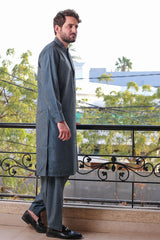 Real Image Mens Kurta Shalwar Winter Collection'2025-D-512 Blue
