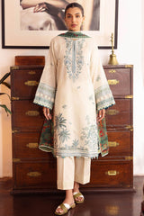 Zaha Unstitched 3 Piece Printed & Emb Lawn Suit-ZL-05-A-Eira