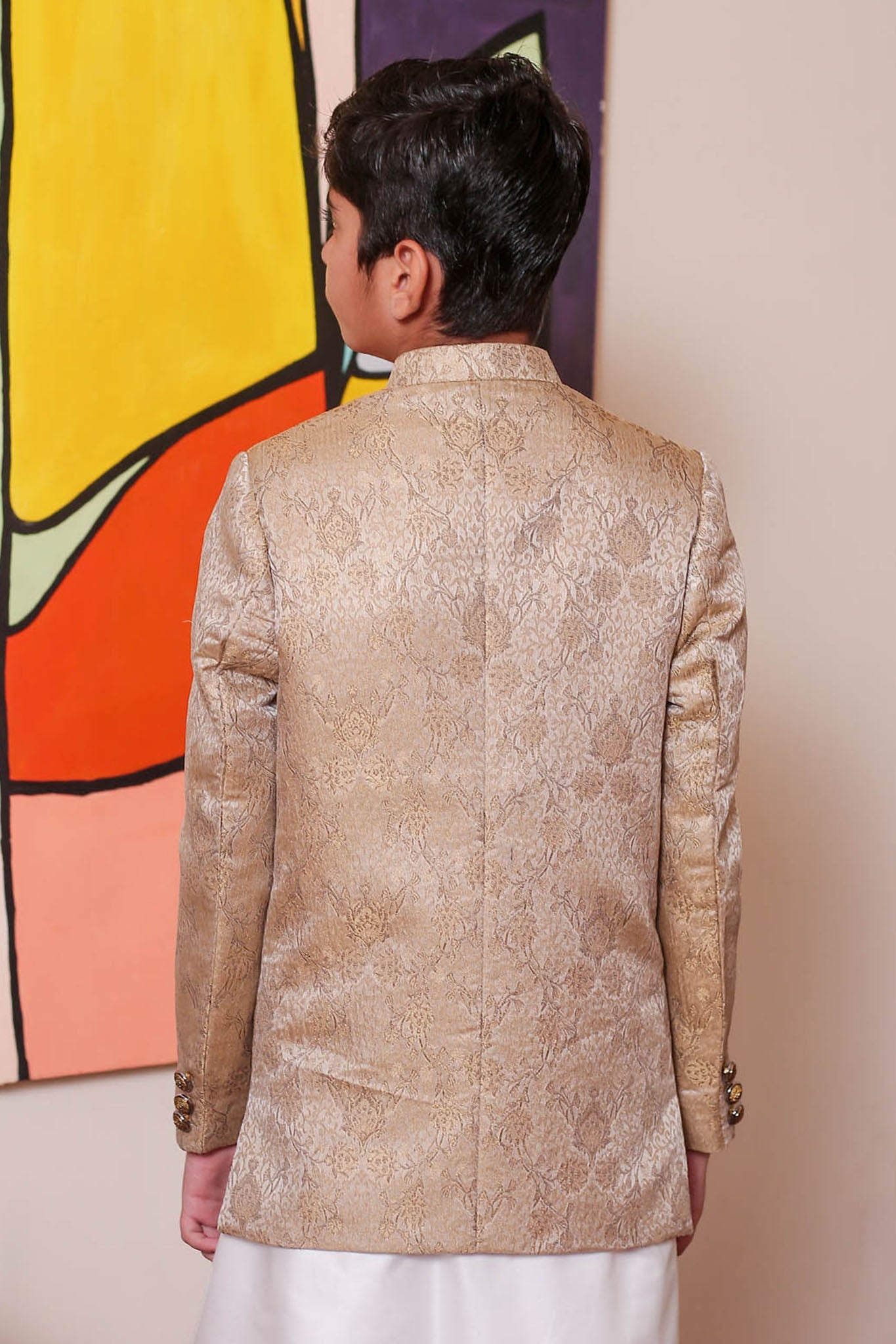 Real Image Kids Prince Coat Collection'2025-OKPC-005 Smart Fit Gold