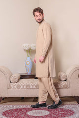 Real Image Mens Kurta Shalwar Winter Collection'2025-D-522 Gold