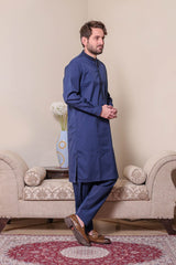 Real Image Mens Kurta Shalwar Winter Collection'2025-D-516 Blue
