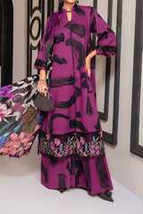 M Prints By Maria B Unstitched 3 Piece Luxury Emb Lawn Eid 2 Edit Suit-MPT-2205-B