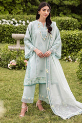 Siraa Lawn By Sadaf Fawad Khan Unstitched 3 Piece Emb Lawn Vol-02 Suit-12-Zaphira-B