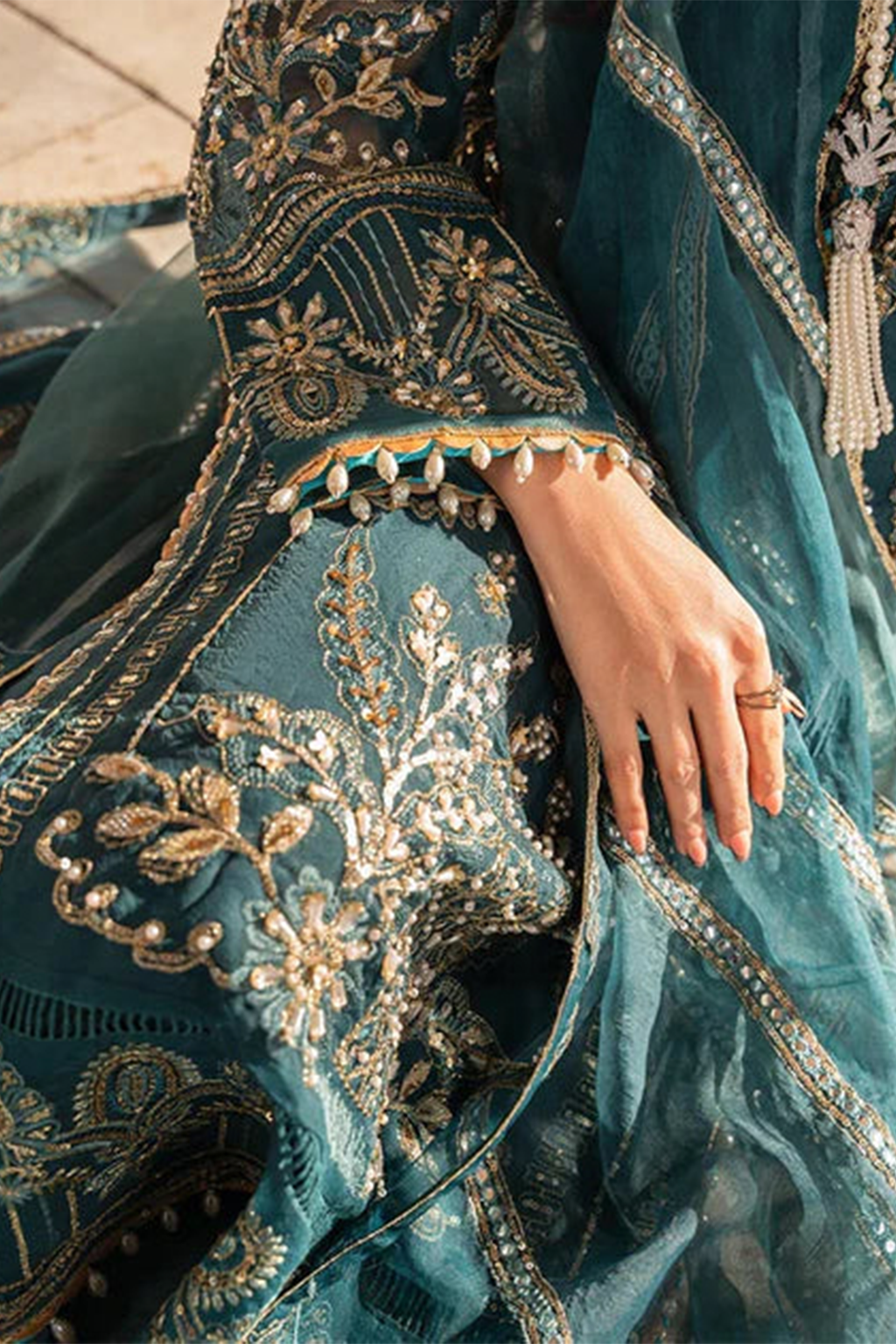 Meeral Unstitched 3 Piece Luxury Formals Pret Collection'2025-Meeral - Dilaab
