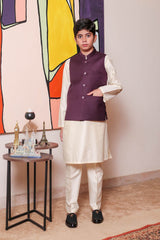 Real Image Kids Waist Coat Collection'2025-OKW-038 Smart Fit Magenta