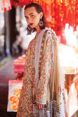 Taneez by Roheenaz Unstitched 3 Piece Block Printed Lawn Suit-RNB-08-A-Zara