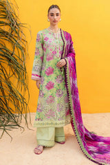 Gardenia By Nureh Unstitched 3 Piece Printed & Emb Lawn Suit-NS-139