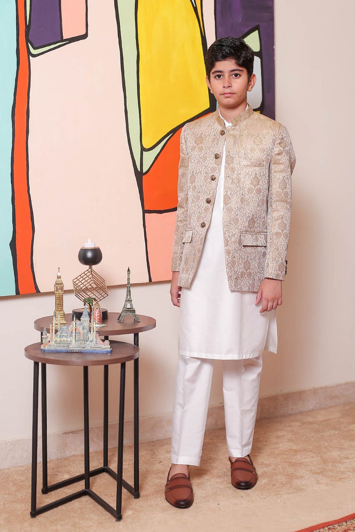 Real Image Kids Prince Coat Collection'2025-OKPC-005 Smart Fit Gold