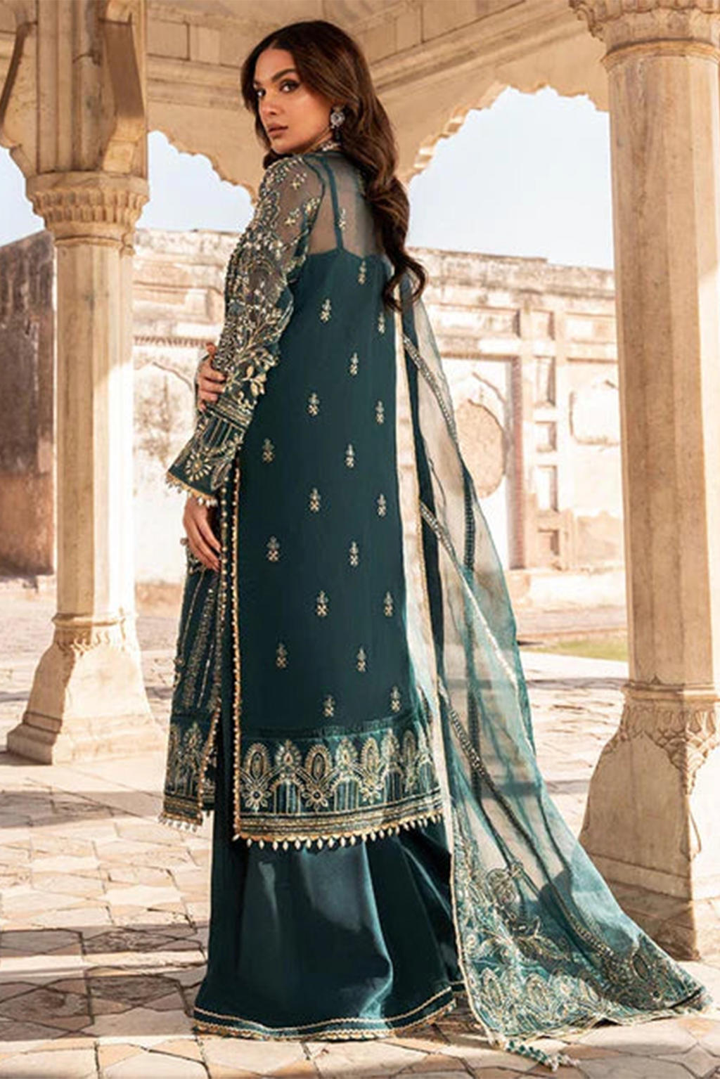 Meeral Unstitched 3 Piece Luxury Formals Pret Collection'2025-Meeral - Dilaab
