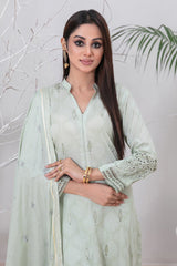 Banah By Tawakkal Unstitched 3 Piece Emb Lawn Suit-D-9122