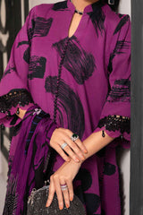 M Prints By Maria B Unstitched 3 Piece Luxury Emb Lawn Eid 2 Edit Suit-MPT-2205-B