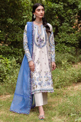 Siraa Lawn By Sadaf Fawad Khan Unstitched 3 Piece Emb Lawn Vol-02 Suit-10-Dalia-B