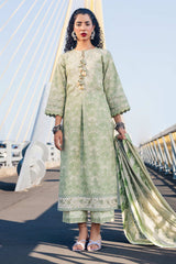 Taneez by Roheenaz Unstitched 3 Piece Block Printed Lawn Suit-RNB-07-A-Raha