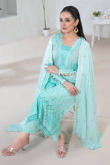 Banah By Tawakkal Unstitched 3 Piece Emb Lawn Suit-D-9124