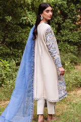 Siraa Lawn By Sadaf Fawad Khan Unstitched 3 Piece Emb Lawn Vol-02 Suit-10-Dalia-B