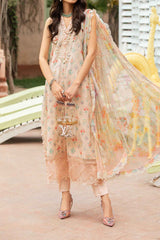 M Prints By Maria B Unstitched 3 Piece Luxury Emb Lawn Eid 2 Edit Suit-MPT-2203-B