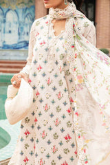 M Prints By Maria B Unstitched 3 Piece Luxury Emb Lawn Eid 2 Edit Suit-MPT-2203-A