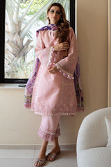 Siraa Lawn By Sadaf Fawad Khan Unstitched 3 Piece Emb Lawn Vol-02 Suit-05-Gina-A