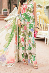M Prints By Maria B Unstitched 3 Piece Luxury Emb Lawn Eid 2 Edit Suit-MPT-2210-A