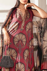 M Prints By Maria B Unstitched 3 Piece Luxury Emb Lawn Eid 2 Edit Suit-MPT-2209-B