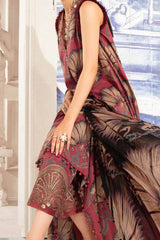 M Prints By Maria B Unstitched 3 Piece Luxury Emb Lawn Eid 2 Edit Suit-MPT-2209-B