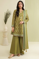 Zellbury Unstitched 3 Piece Lawn Edit 2 Suit-WUS26X30824