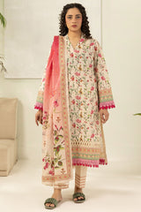 Zellbury Unstitched 3 Piece Lawn Edit 2 Suit-WUS26X30614