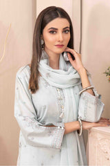 Zenel By Tawakkal Unstitched 3 Piece Fancy Emb Jacquard Lawn Suit-D-2157