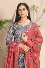 Tiyani By Tawakkal Unstitched 3 Piece Digital Printed Lawn Vol-02 Suit-D-3600