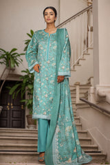 Bin Saeed Stitched 3 Piece Printed Cotton Vol-03 Collection'2025-WC-2423-Green