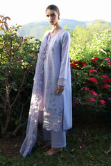 Aylin By Republic Unstitched 3 Piece Emb Lawn Summer Suit-D-04-A-Meleze