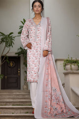 Bin Saeed Stitched 3 Piece Printed Cotton Vol-03 Collection'2025-WC-2421-White