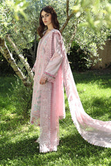 Aylin By Republic Unstitched 3 Piece Emb Lawn Summer Suit-D-04-B-Meleze
