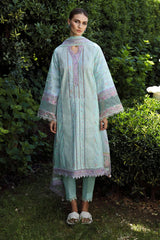 Aylin By Republic Unstitched 3 Piece Emb Lawn Summer Suit-D-08-A-Rosa