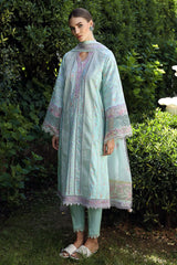 Aylin By Republic Unstitched 3 Piece Emb Lawn Summer Suit-D-08-A-Rosa