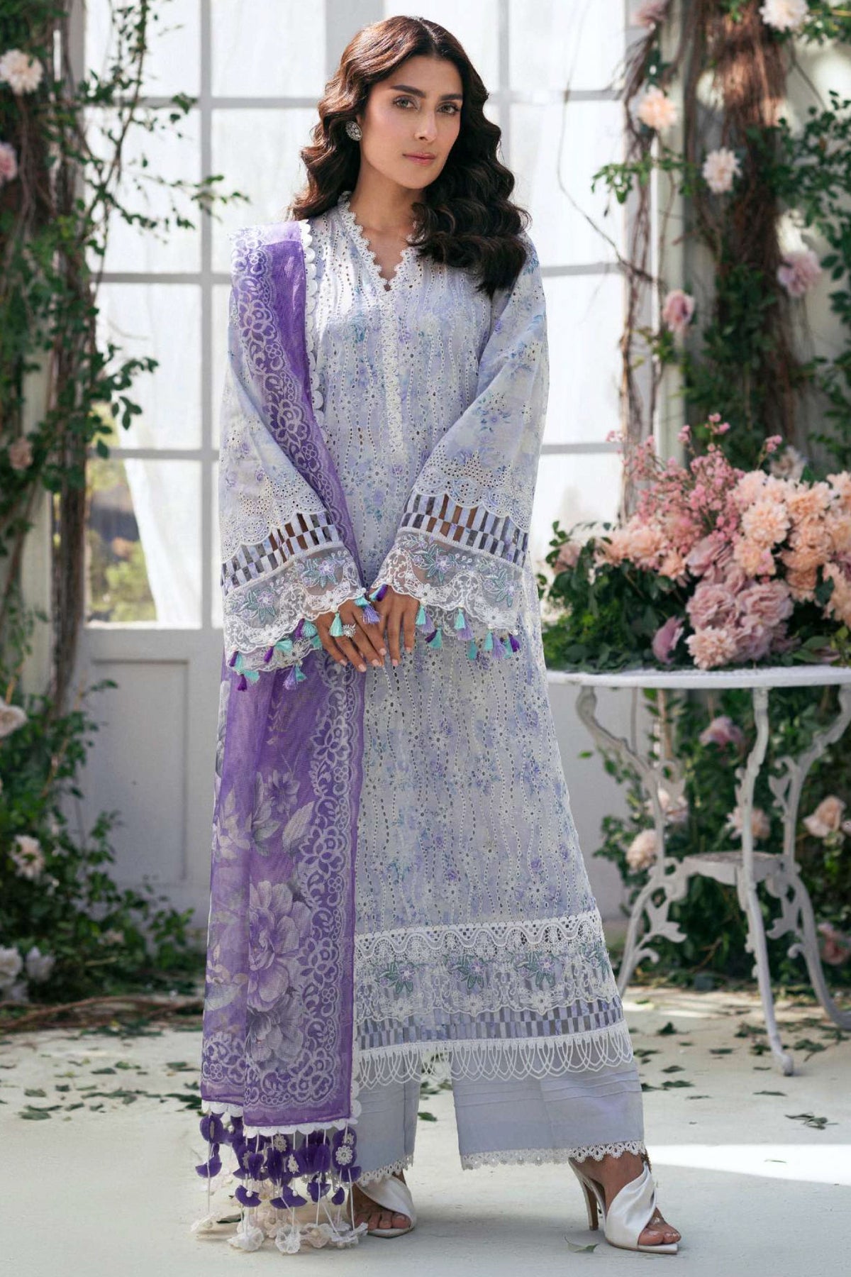 Amal By Motifz Unstitched 3 Piece Emb Lawn Eid Collection'2025-5424-Tulip
