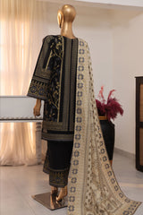 Hues Gold by Hz Stitched 3 Piece Festive Eid Edit Lawn Suit-SSP-3P-024