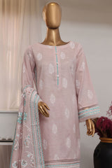 Hues Gold by Hz Stitched 3 Piece Festive Eid Edit Lawn Suit-SSP-3P-018