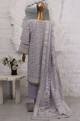 Hues Gold by Hz Stitched 3 Piece Festive Eid Edit Lawn Suit-SSP-3P-025