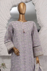 Hues Gold by Hz Stitched 3 Piece Festive Eid Edit Lawn Suit-SSP-3P-025