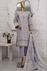 Hues Gold by Hz Stitched 3 Piece Festive Eid Edit Lawn Suit-SSP-3P-025
