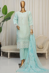 Falsafaa By HZ Stitched 3 Piece Festive Formals Vol-06 Collection-HZK-179-Aqua