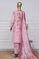 Sada Bahar Stitched 3 Piece Printed Chikankari Vol-01 Suit-PCK-Pink