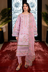 Meerak Stitched 3 Piece Emb Lawn Suit-Celiane
