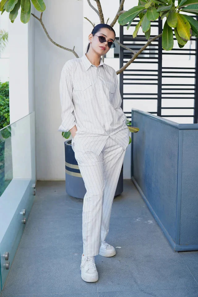 Dhaga Stitched 2 Piece Crepe Collection'2025-Basic Stripe
