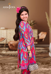 Asim Jofa Kids Pret Ajglp-07 Printed Arabic Lawn 2 Pcs